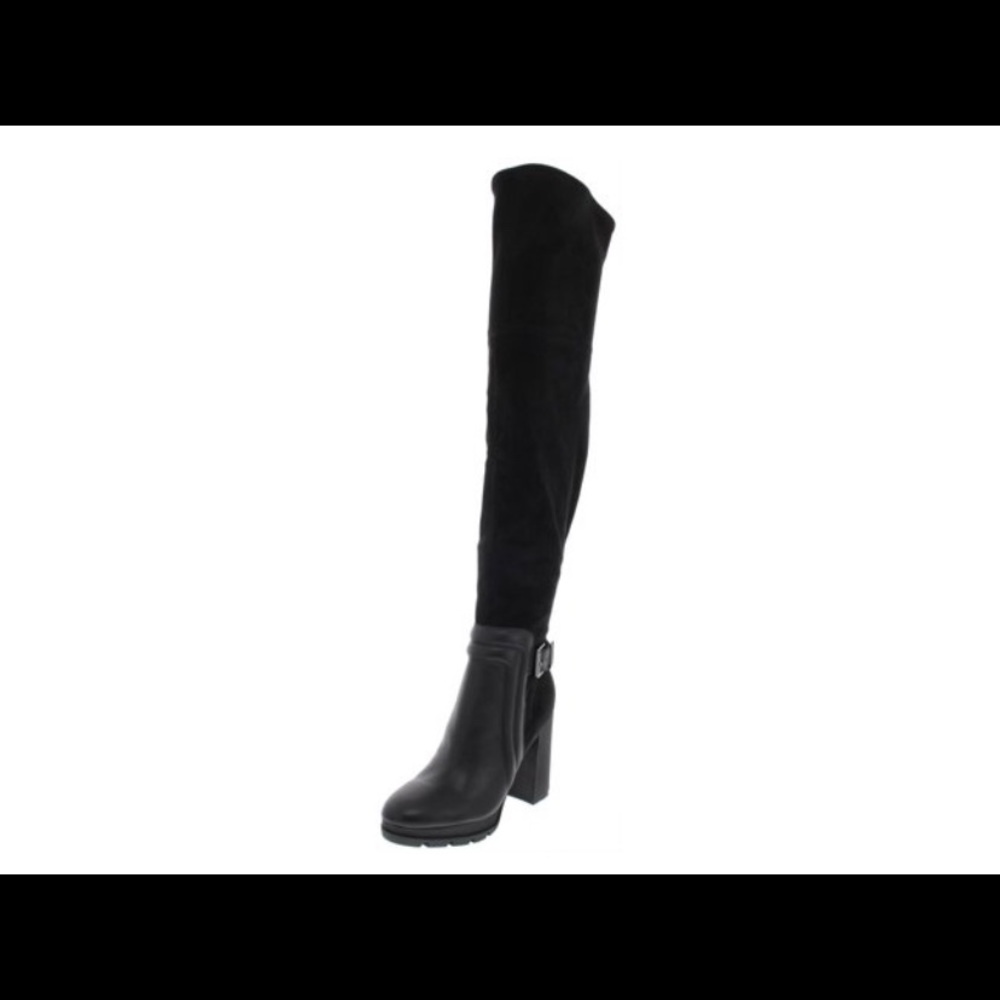 Black over the knee boot